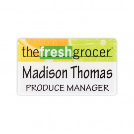 Customized USA Made Acrylic Personalized Name Badge (6-10 Sq. Inches)