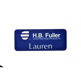 Full Color Professional Plastic Sublimation Badge - 1.25"x3" - USA Made Custom Printed