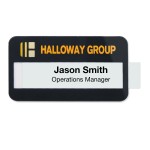 Customized Selfit Doubleline Reusable Name Badges, 2.75" x 1.5"
