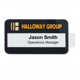 Customized Selfit Doubleline Reusable Name Badges, 2.75" x 1.5"