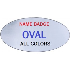 Promotional TopLine Oval Name Tag  Promotional TopLine Oval Name Tag