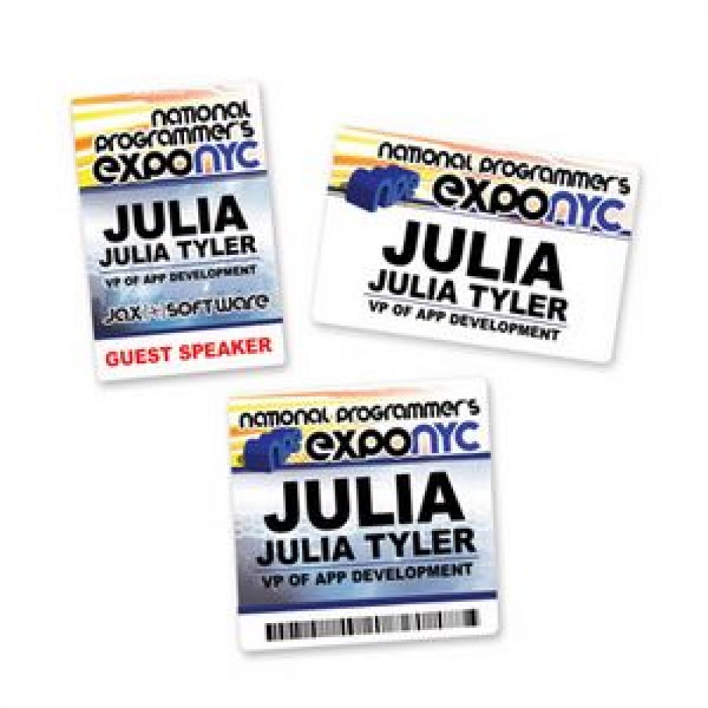 Custom 1-12 in2 Prem Event Badge-Gloss with Logo