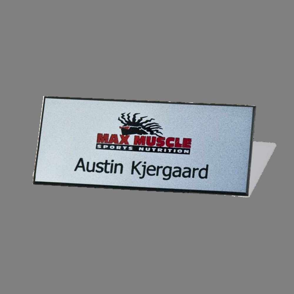 Custom Imprinted Full Color and Engraved Plastic Badge Custom Imprinted Full Color and Engraved Plastic Badge