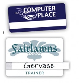 Window Economy Name Tag (3"x2") with Logo