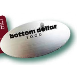 Fully Engraved Badge (Oval 1 15/16"x2 15/16") Custom Printed