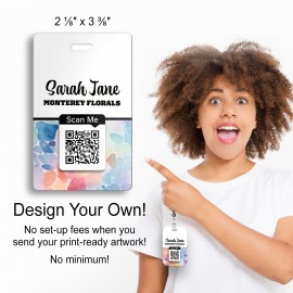 Custom Full Color Rectangular Badge