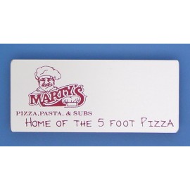 3"x 1.25" Aluminum Badge with an epoxy screen printed imprint and a pin back attachment. USA with Logo  3"x 1.25" Aluminum Badge with an epoxy screen printed imprint and a pin back attachment. USA with Logo