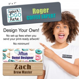 Promotional Full Color Rectangular Nametag