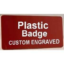 TopLine Hard Plastic Name Tag with Logo
