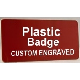 TopLine Hard Plastic Name Tag with Logo  TopLine Hard Plastic Name Tag with Logo