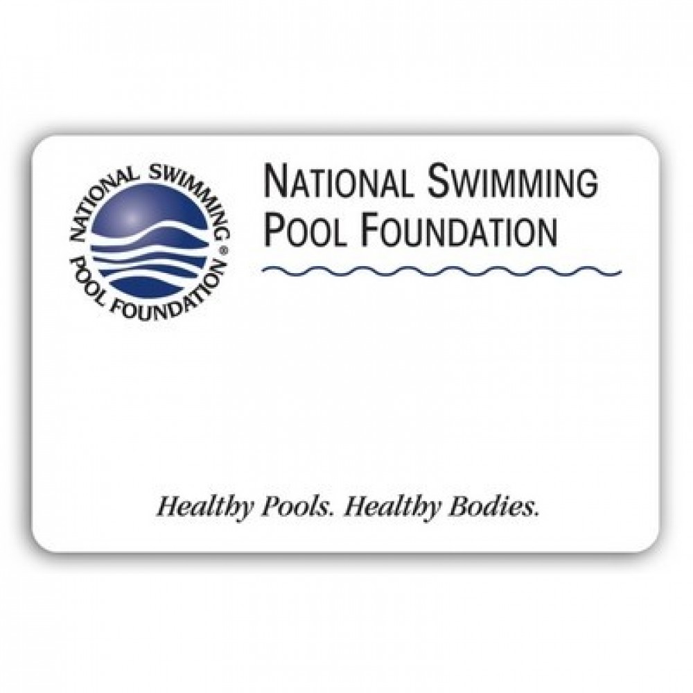 USA Made Eco Premium Full Color Paper Badges (2""x3") - Rectangle with Logo