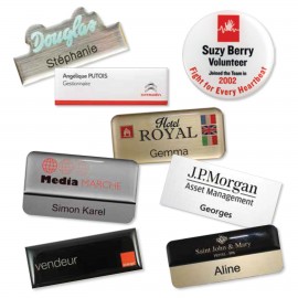 Impress 3000 Name Badges, silkscreen Printed with Logo  Impress 3000 Name Badges, silkscreen Printed with Logo