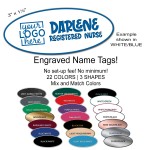 Customized Engraved Oval Nametag
