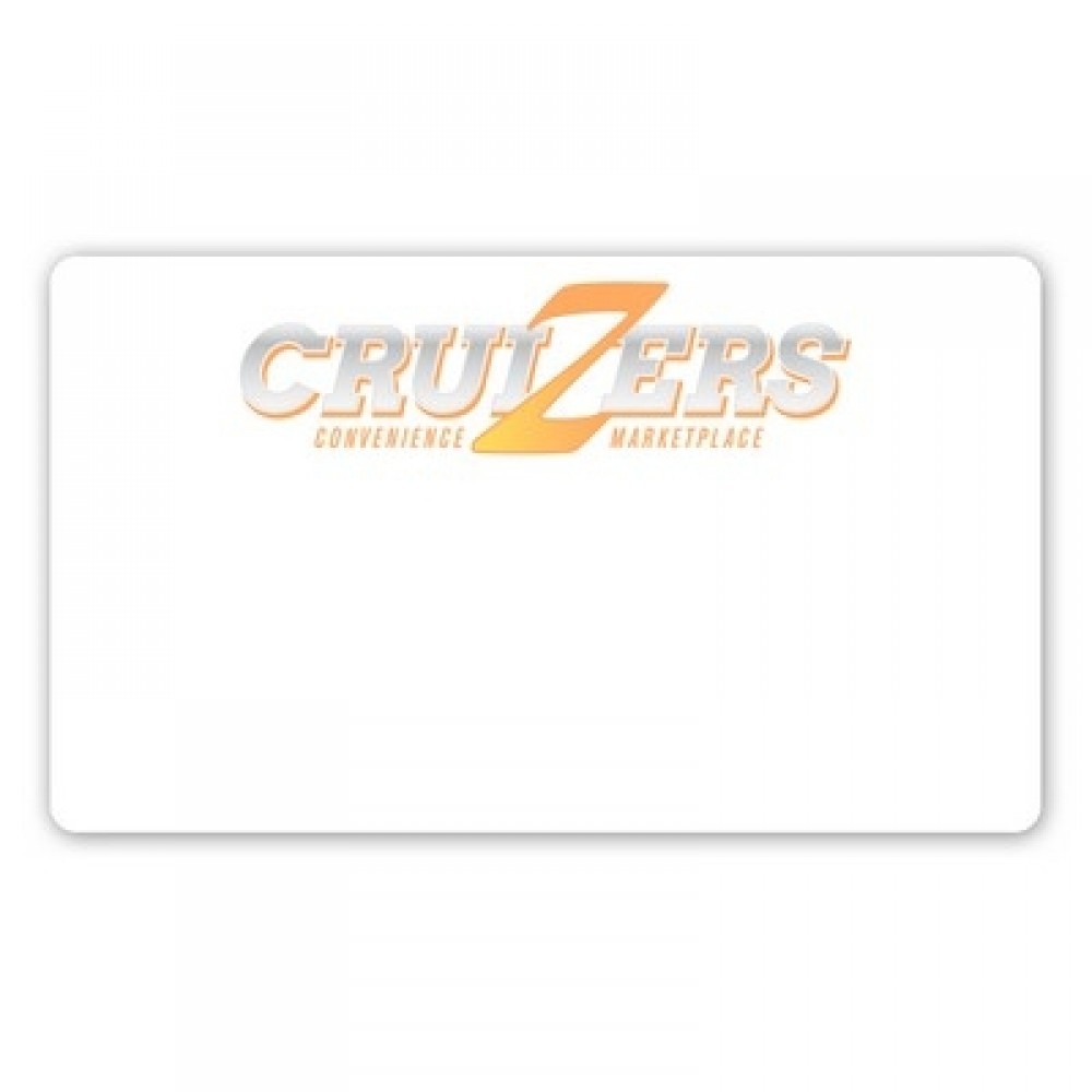 Logo Branded Full Color 50 Mil Name Badge (2 5/8"x4 1/2") Rectangle - No Personalization