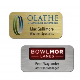 Custom Chaos Full Color Plastic Name Badge (Custom 3-6 square inch)