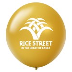 Promotional Custom Printed Latex Balloons - 36'' Round - Pearl & Metallic Colors