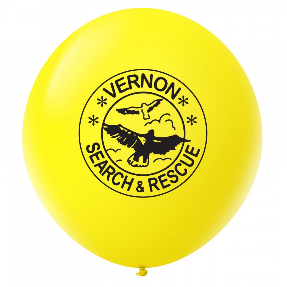 Promotional Custom Printed Latex Balloons - 36'' Round - Standard Colors Promotional Custom Printed Latex Balloons - 36'' Round - Standard Colors