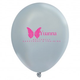 Personalized 11" Metallic Latex Balloon (Large Quantity)