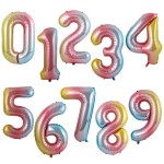 Custom 40" Colorful Numbers Balloon