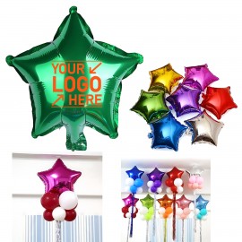 Aluminum Foil Balloons in Star Shape with Logo  Aluminum Foil Balloons in Star Shape with Logo