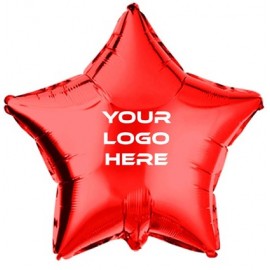 Star Shaped Mylar Foil Balloon with Logo