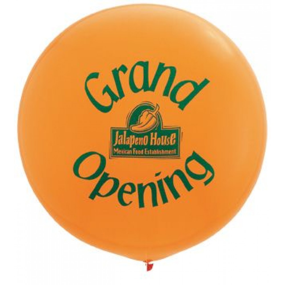 36" Standard Color Giant Latex Balloon with Logo