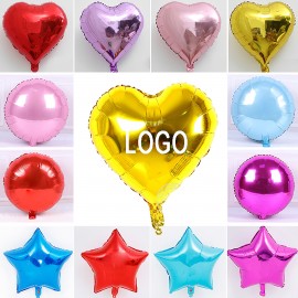 Personalized 18" Foil Helium Balloons Round/Star/Heart Shape