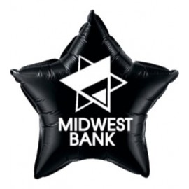 Personalized 20" Star Microfoil Balloon 1-Color/1-Side Print  Personalized 20" Star Microfoil Balloon 1-Color/1-Side Print