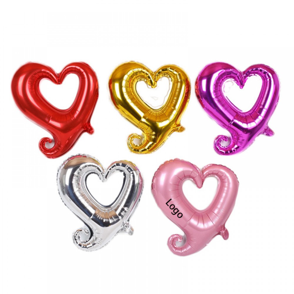 Custom 18 inches Heart Shape Foil Balloons with Logo