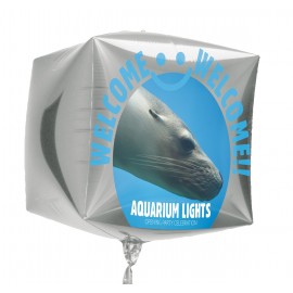 Custom 15" 3D Cubez Foil Balloon  Custom 15" 3D Cubez Foil Balloon