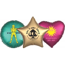 17" Heart Helium Saver XtraLife Foil Balloons with Logo  17" Heart Helium Saver XtraLife Foil Balloons with Logo