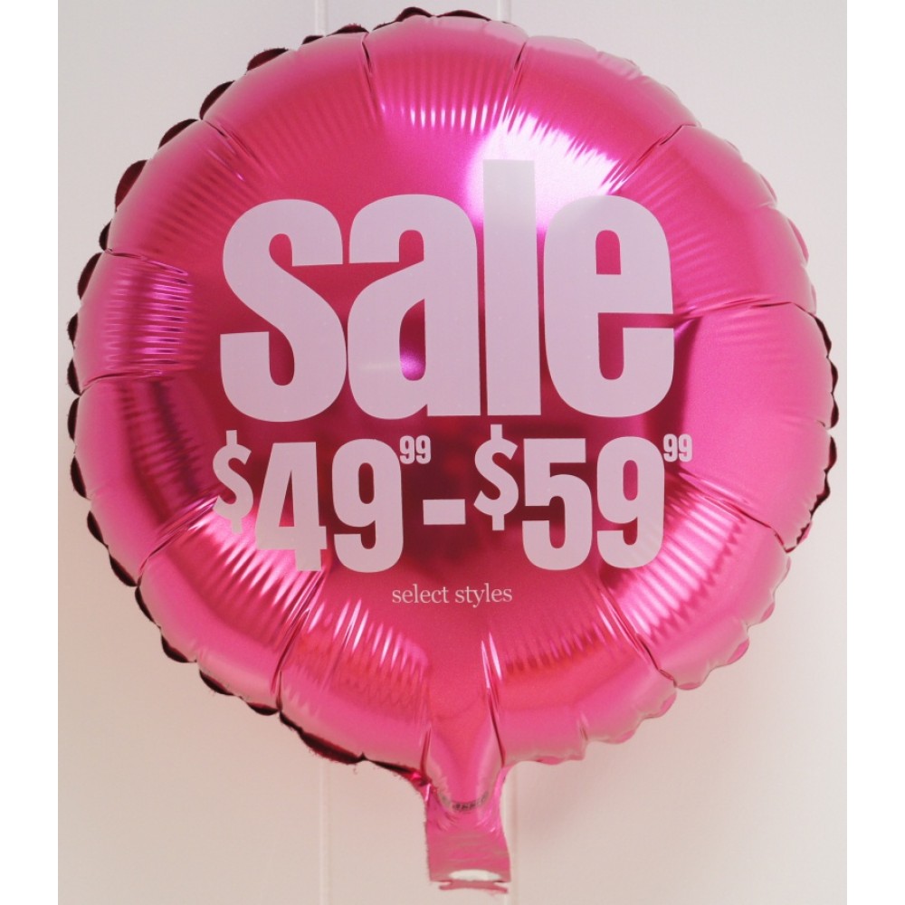 18" Foil Balloons (Rounds, Stars & Hearts) - Always Made in the USA with Logo