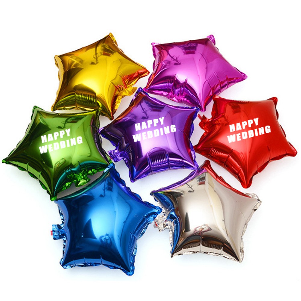 Customized Aluminum Foil Star Balloons Customized Aluminum Foil Star Balloons