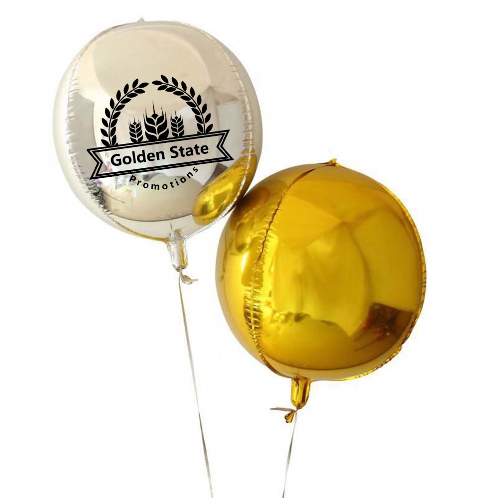 Round Mylar Balloon with Logo