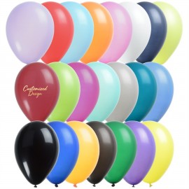 Customized 11-Inch Latex Balloons - Classic Colors  Customized 11-Inch Latex Balloons - Classic Colors