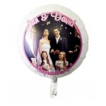 17" Low Quantity Full-Color Foil Balloons with Logo