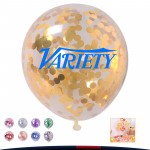 12" Clear Latex Balloons with Logo