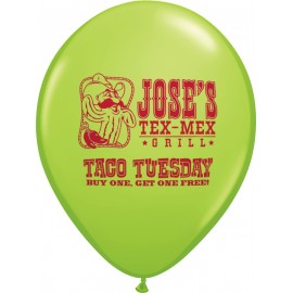 Personalized 11" AdRite Basic Color Economy Line Latex Balloon