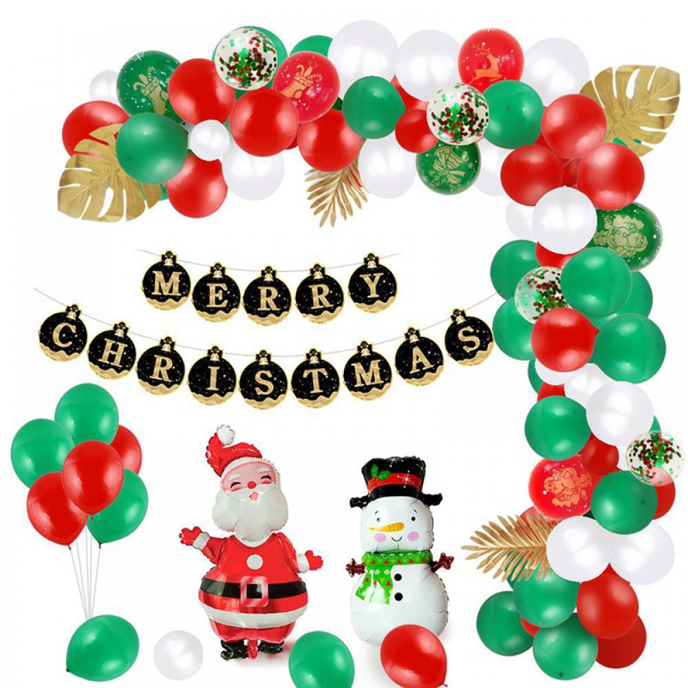 Customized Packaging Christmas Balloons Party Decorations with Logo