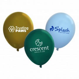Personalized 11" Metallic Latex Balloon