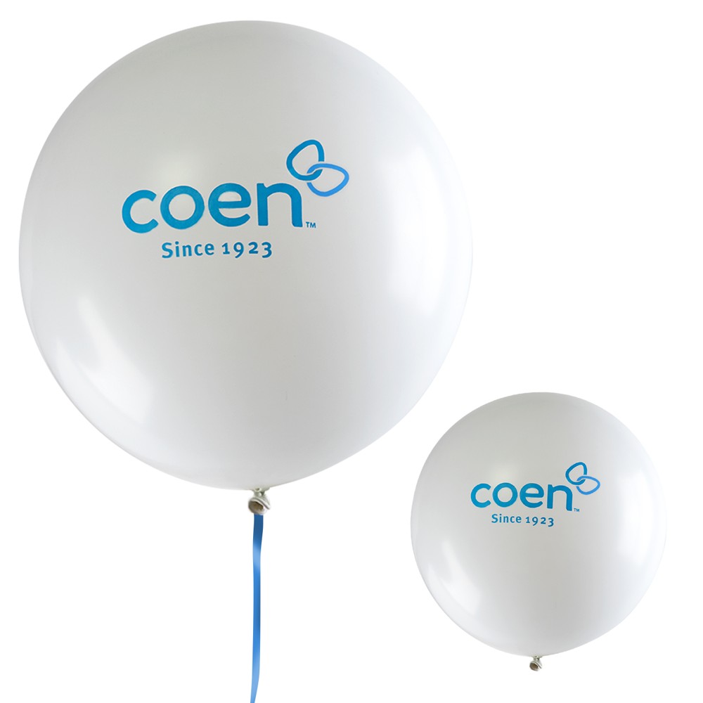 36" Latex Balloon (1 Color) with Logo