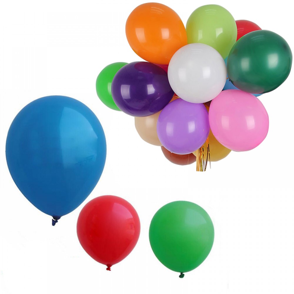 Personalized 12" Colorful Round Party Balloons Personalized 12" Colorful Round Party Balloons