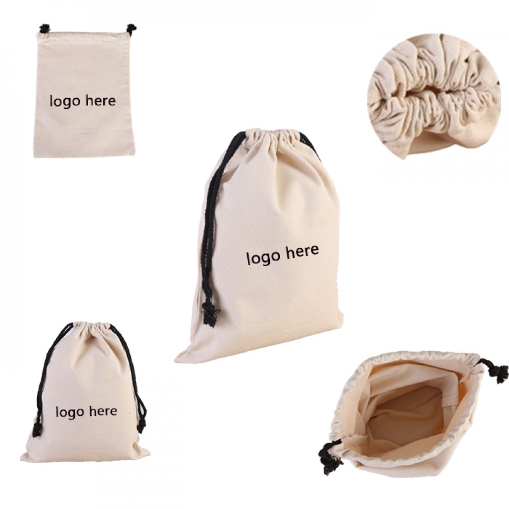 Custom Canvas Drawstring Bag