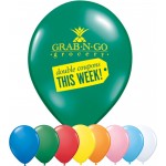 Promotional 11" Qualatex Round Standard Color Latex Balloon