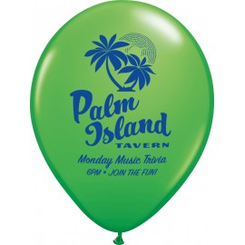 11" Qualatex Round Fashion Color Latex Balloon with Logo