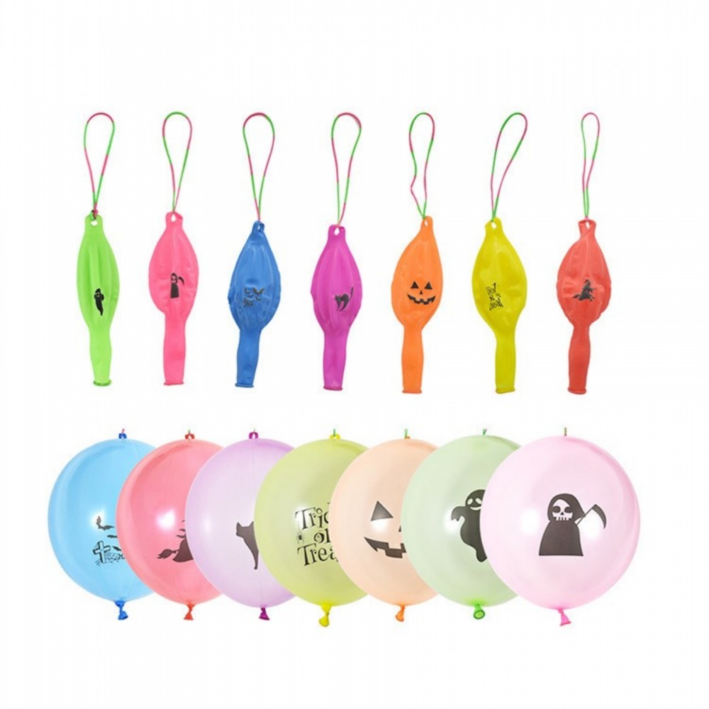 18" Punch Balloons w/ Rubber Band Handle with Logo 18" Punch Balloons w/ Rubber Band Handle with Logo