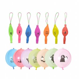 18" Punch Balloons w/ Rubber Band Handle with Logo