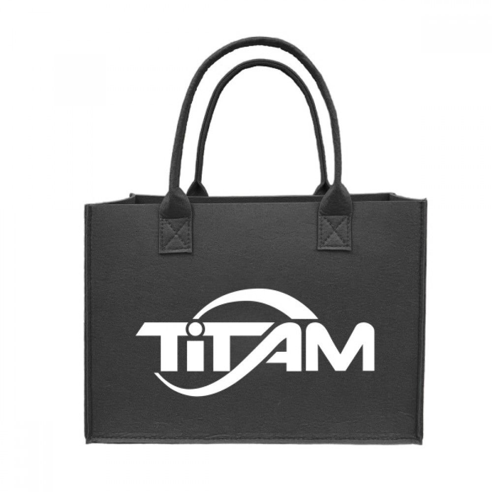 Personalized Felt Tote Bag(11.8"W9.8"H4.7"T) Personalized Felt Tote Bag(11.8"W9.8"H4.7"T)