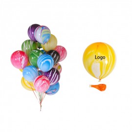 Promotional 100pcs Custom Marble Agate Latex Party Balloons