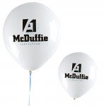 10" Latex Balloon (1 Color) with Logo